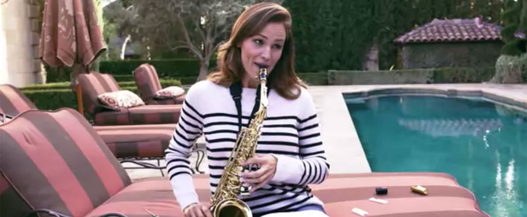 Jennifer Garner Plays Saxophone For Vanity Fair