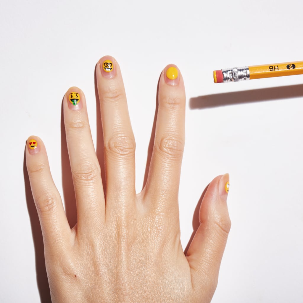 Step 2 Emoji Nail Art How To Popsugar Beauty Uk Photo 3