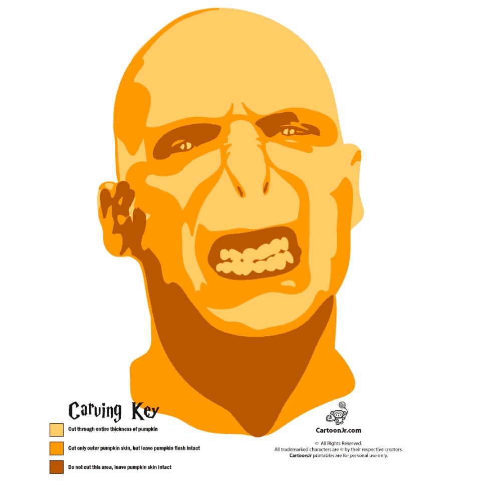 voldemort 28 harry potter pumpkin stencils to make your halloween more spectacular popsugar tech photo 11