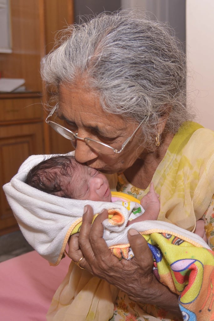 Woman in India Gives Birth to First Child at 72