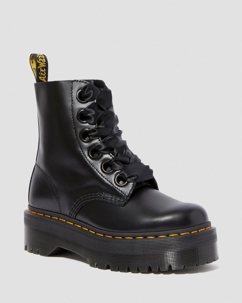 Dr. Martens Molly Leather Platform Boots | '90s Shoe Brands That Are ...