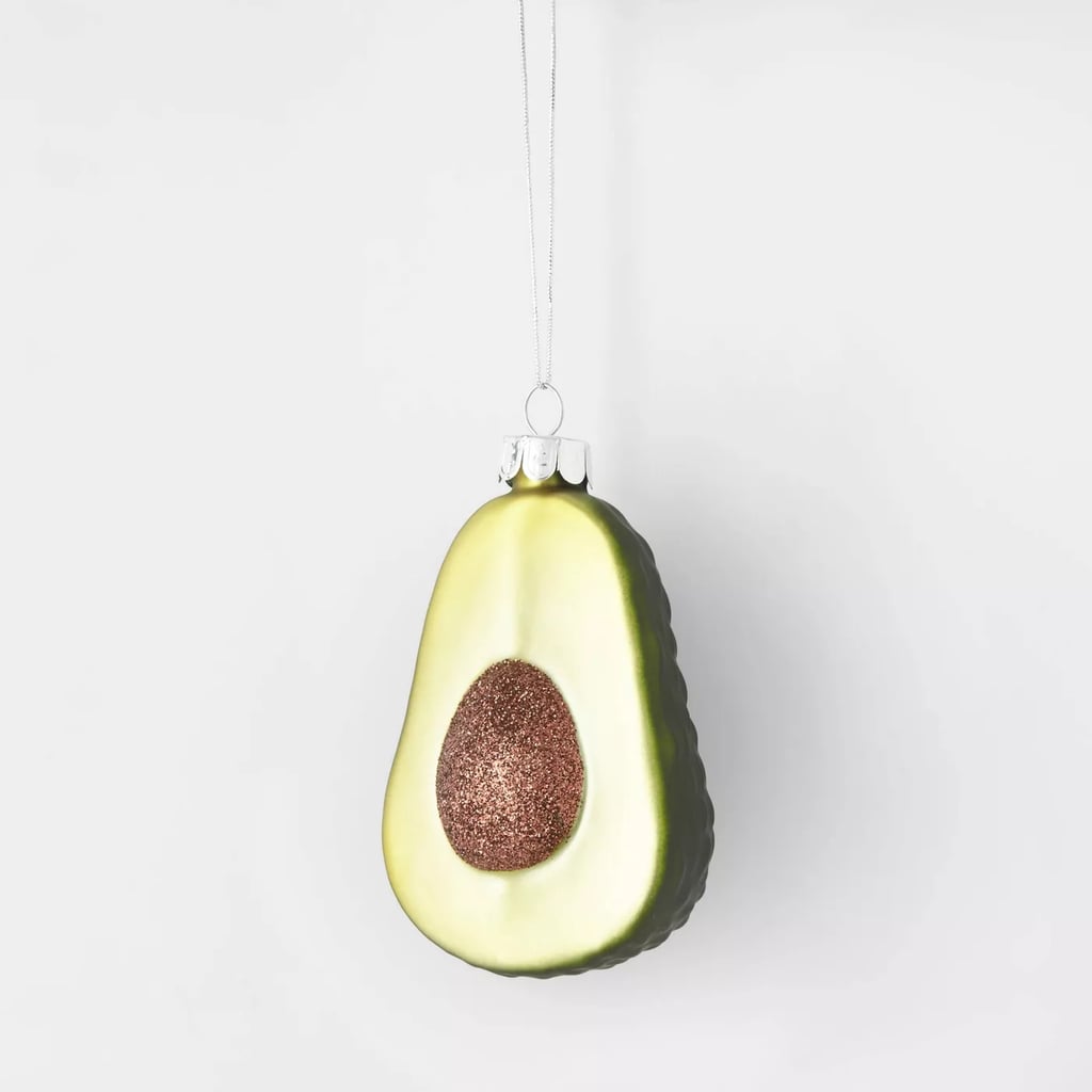 Avocado Glass Christmas Tree Ornament