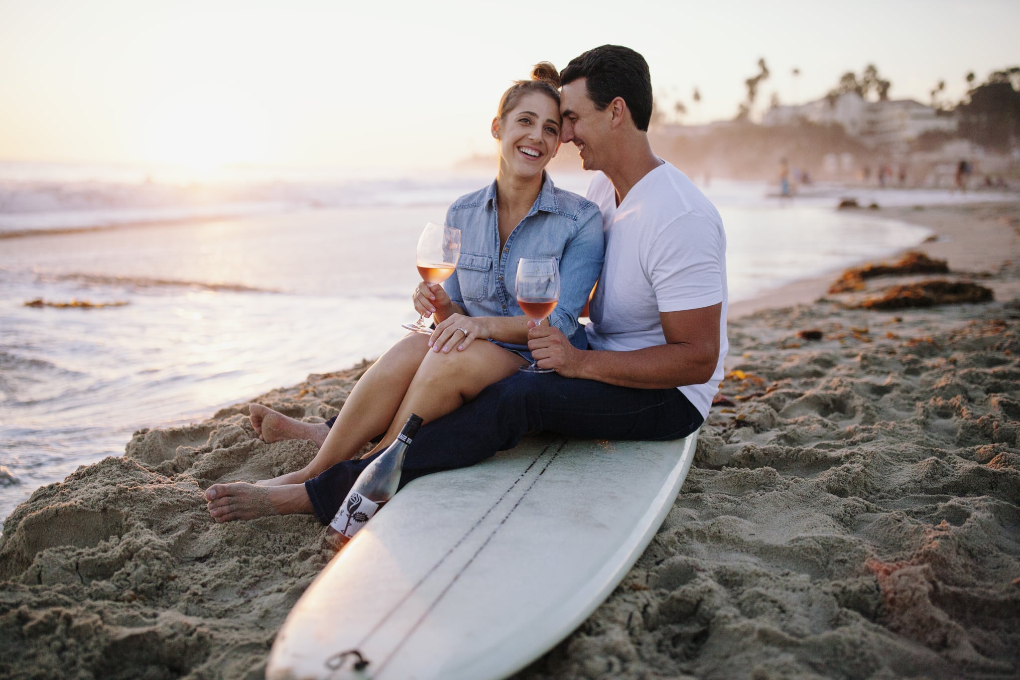 Casual Beach Engagement Shoot Popsugar Love Sex