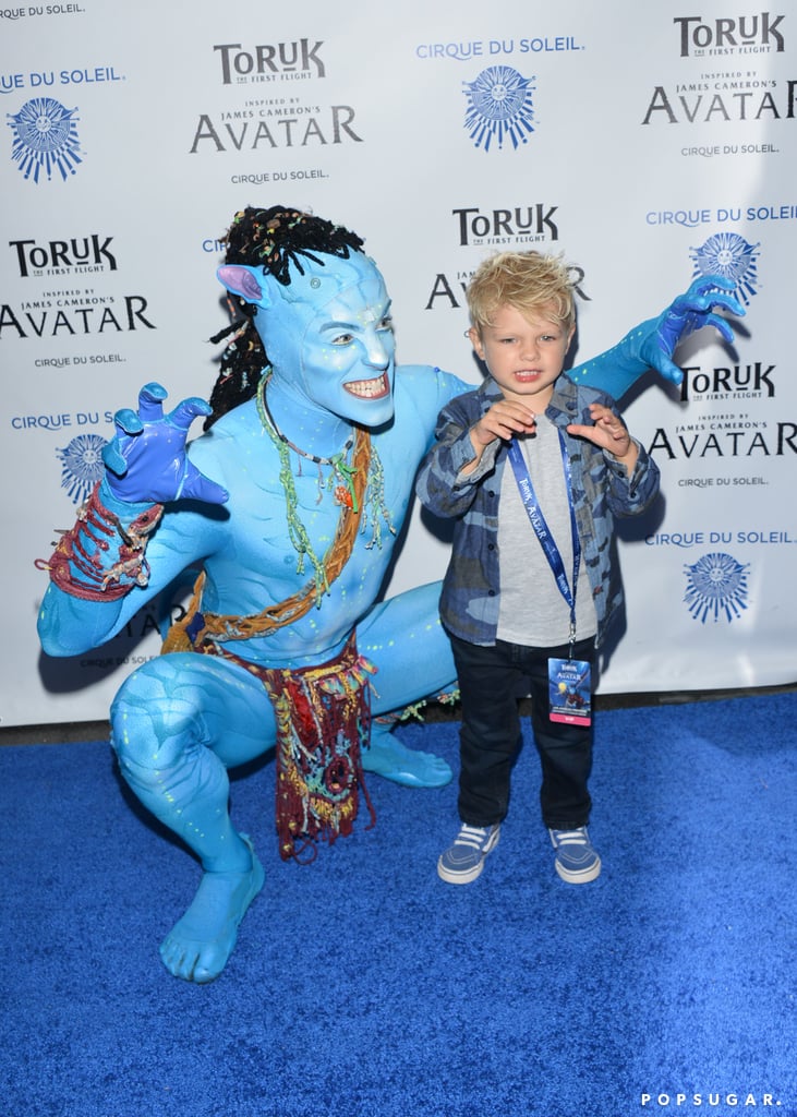 Josh Duhamel and Son at Cirque du Soleil LA Show 2016