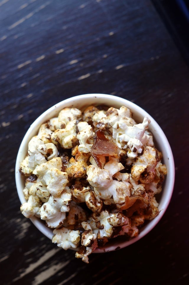 Pig Candy Popcorn With Bacon, Chocolate, and Spices