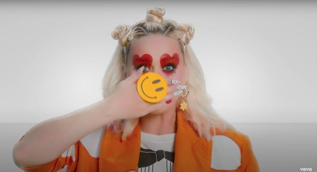 See Katy Perry's Clown Nail Art in Her "Smile" Music Video