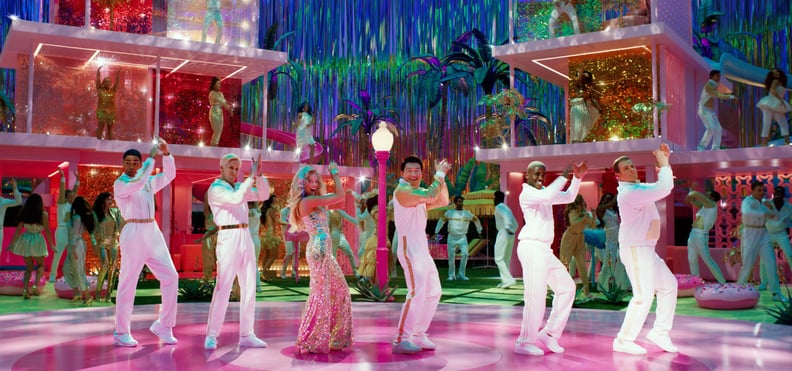 Ken in White and Gold Tracksuit in "Barbie: The Movie"