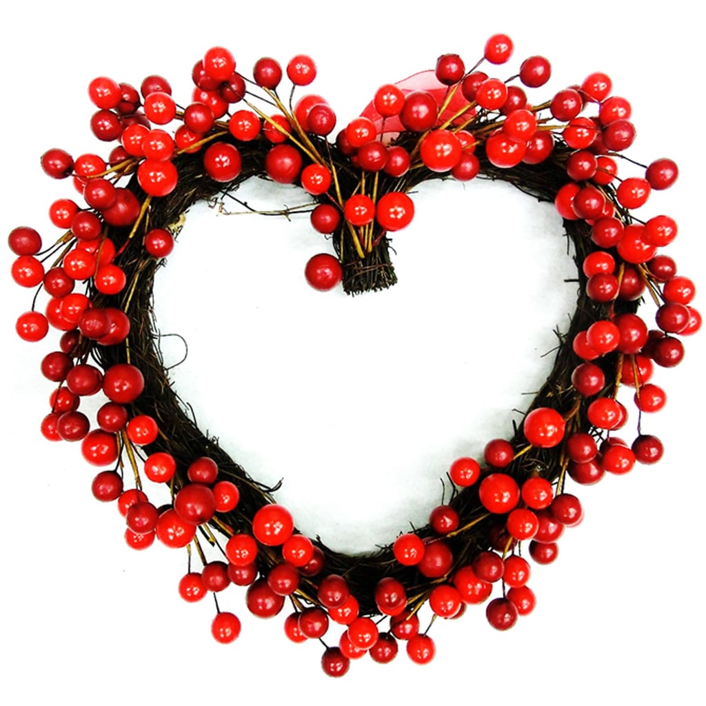 Valentine Indoor Decor Berry Heart Wreath ($7)