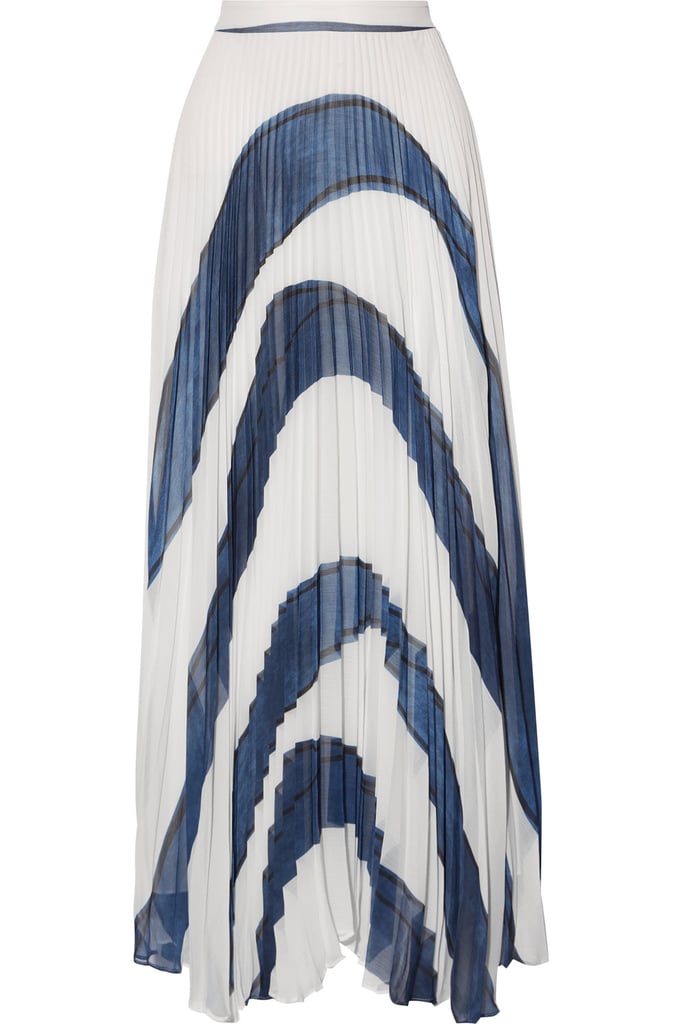 Alice + Olivia Asymmetric Printed Maxi Skirt | Best Skirts by Body Type ...