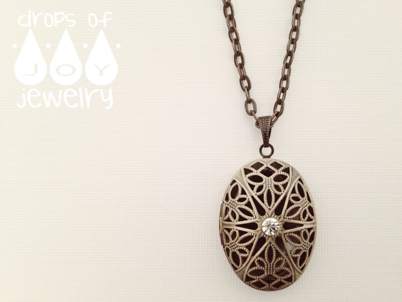 Drops of Jewelry Bronze-Plated Filigree Necklace