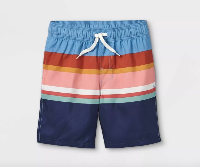 Cat & Jack Striped Swim Shorts