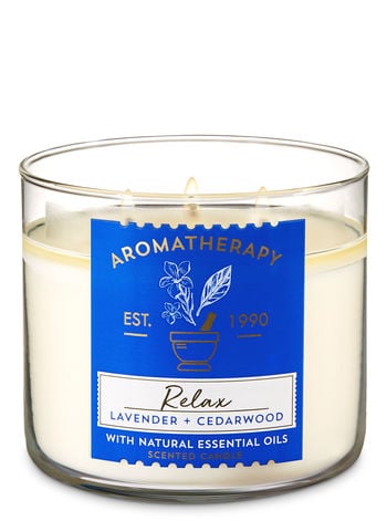 Bath and Body Works Lavender Cedarwood 3-Wick Candle