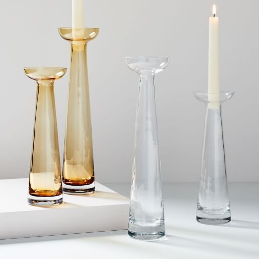 Foundations Glass Candleholders