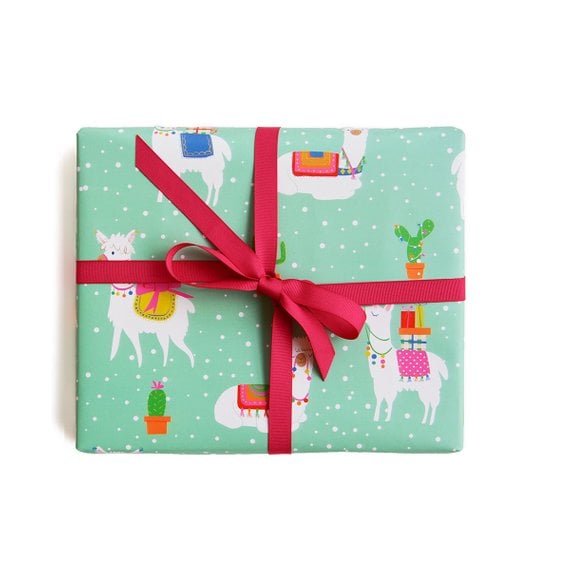 Llama Gift Wrap