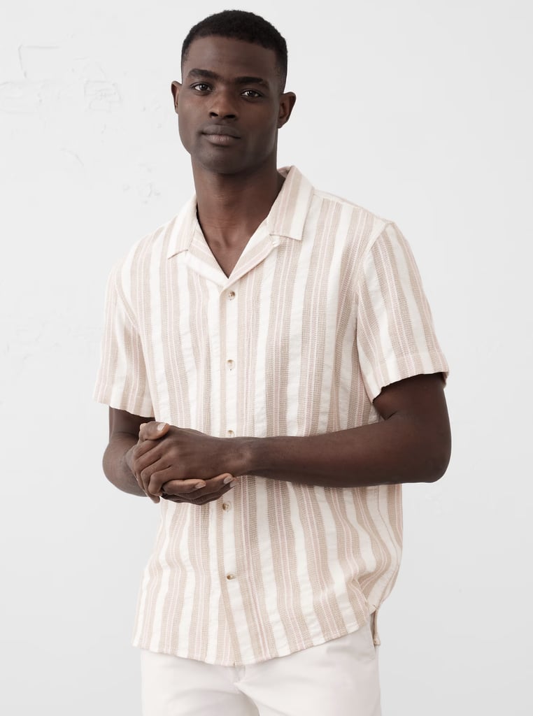 Banana Republic Factory Textured Resort Shirt