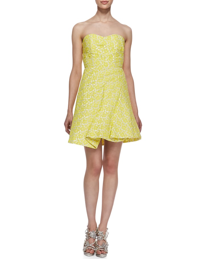 Alice Olivia Yellow Dress Best Yellow Dresses Popsugar Fashion