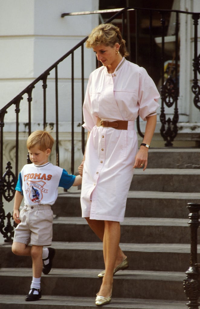 Princess Diana and Prince Harry Holding Hands Pictures