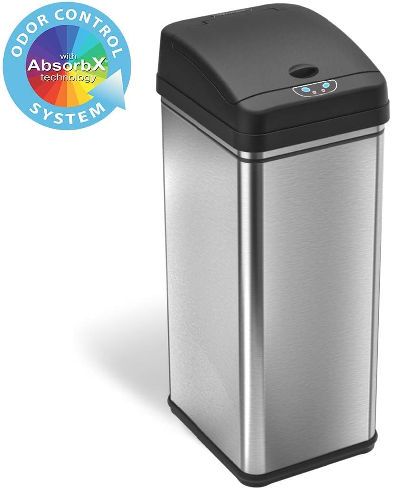 iTouchless 13 Gallon Stainless Steel Automatic Trash Can