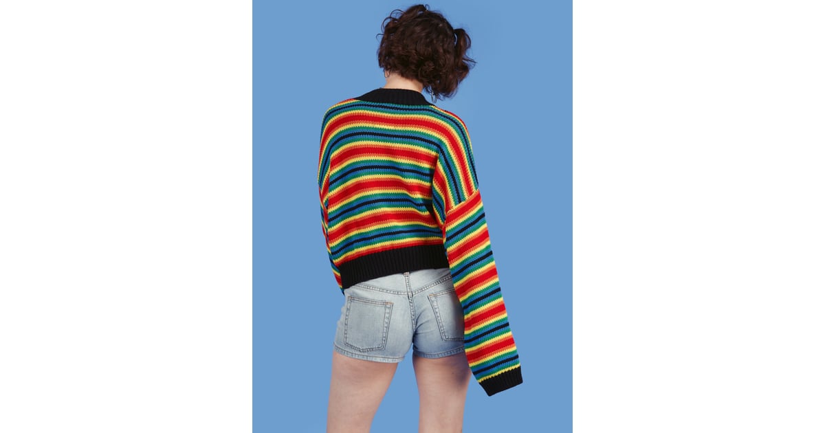 UNIF Clarissa Sweater Harry Styles s Rainbow Crochet Sweater Is
