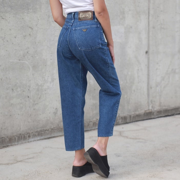 Vintage Armani Mom Jeans | Instagram