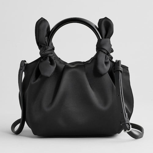 Elizabeth and James Ring Handle Satin Crossbody Bag