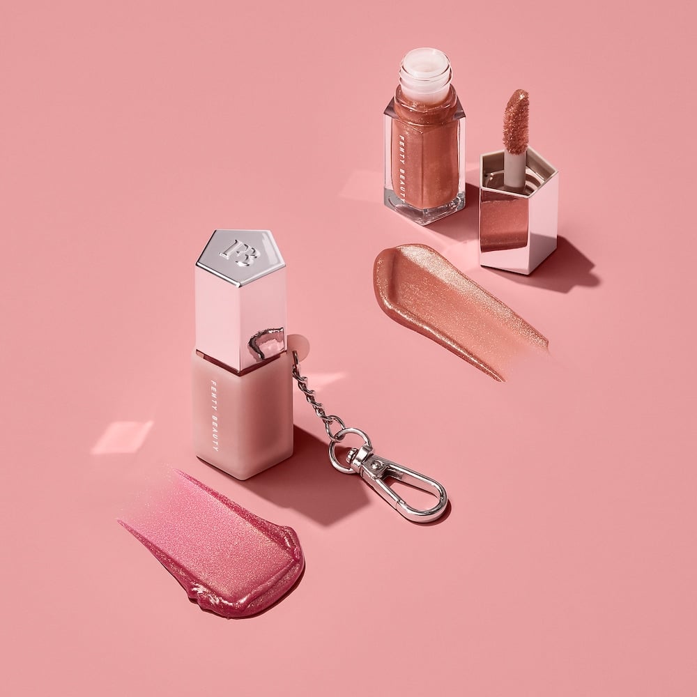 Fenty Beauty Lil Gloss Bombs: Mini Lip Duo + Keychain Holder