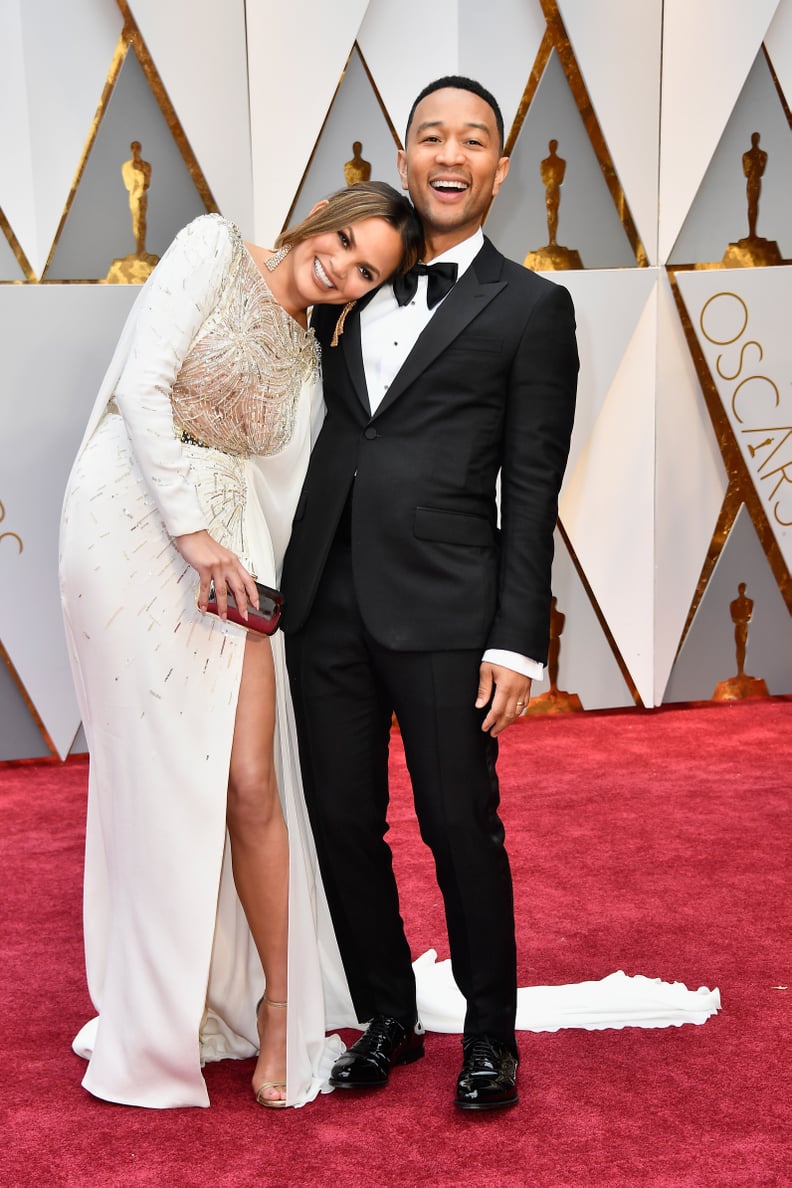 February: Chrissy Adorably Rested Her Head on John's Shoulder at the Oscars