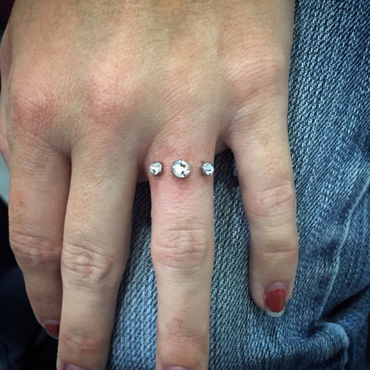 Engagement ring piercing trend deals
