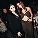 Hailey Bieber's Brown Cutout YSL Dress With Selena Gomez