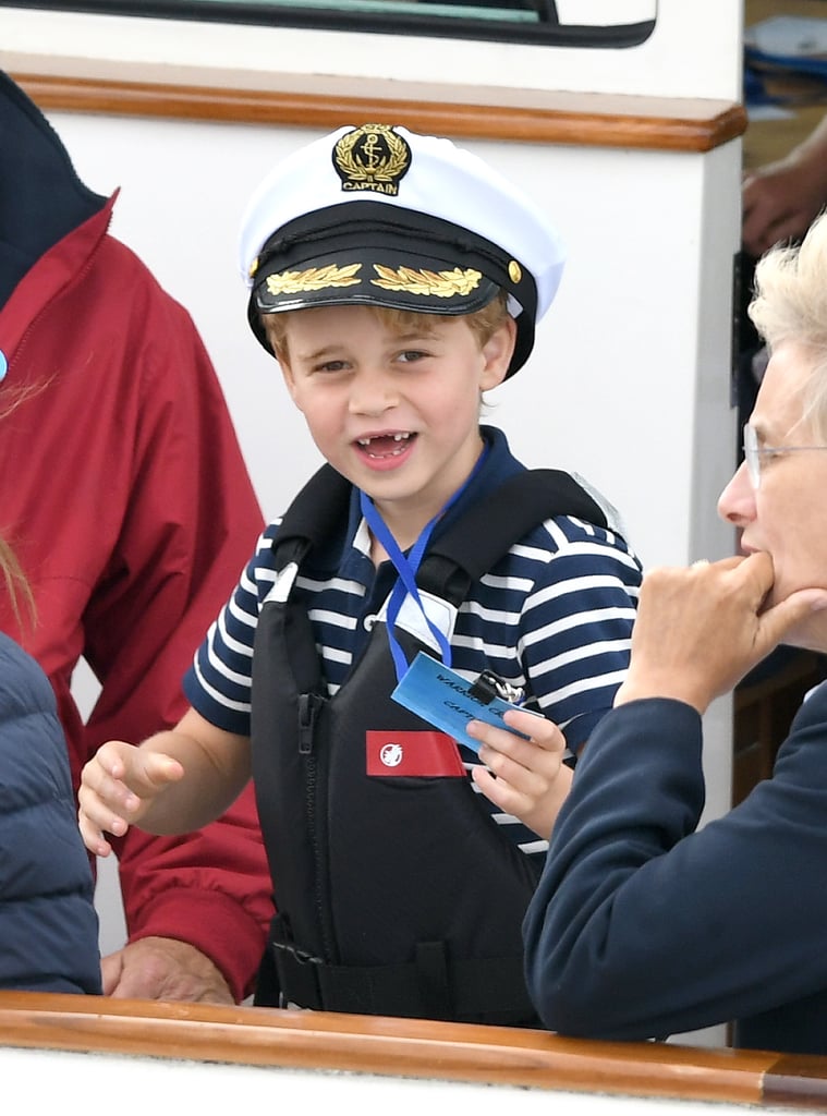Prince George and Princess Charlotte at King's Cup Race 2019