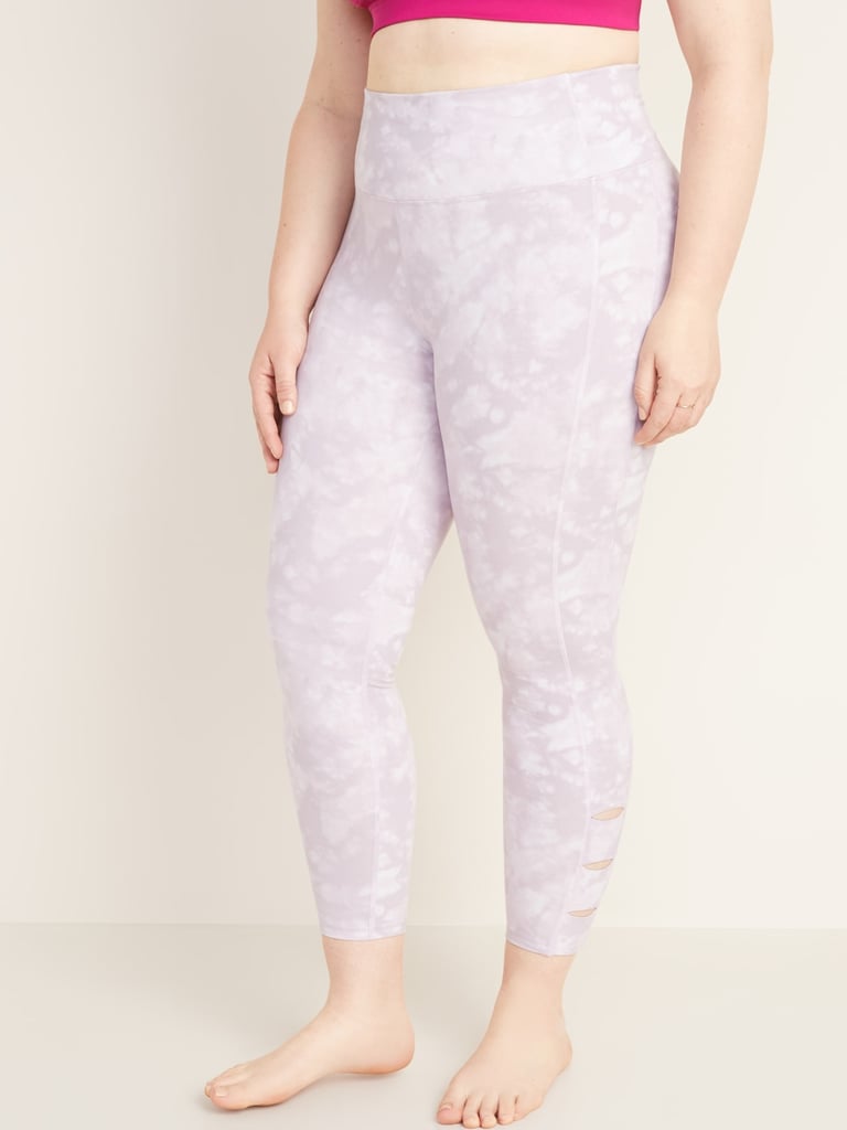 Old Navy High-Waisted Balance Plus-Size Ladder-Trim 7/8-Length Leggings