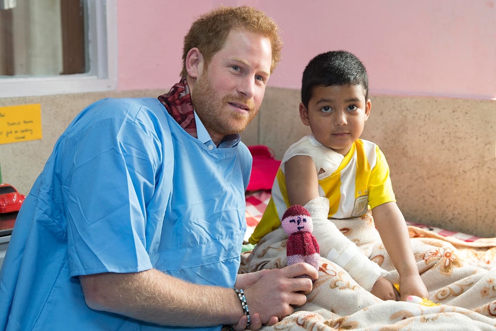 Prince Harry at Children's Hospital in Nepal 2016