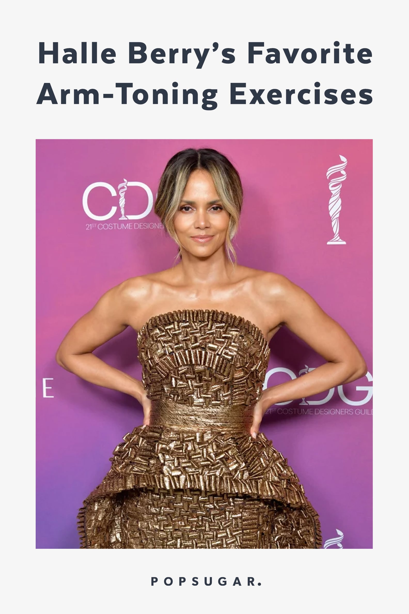 Halle Berry's 5 Exercises For Toned Arms POPSUGAR Fitness
