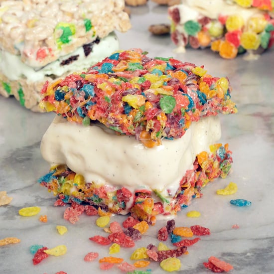 Marshmallow Treat Ice Cream Sandwiches