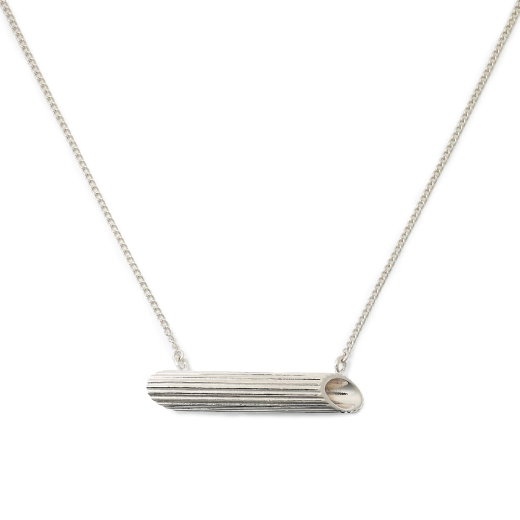 Sterling Silver Penne Rigate Necklace ($85)