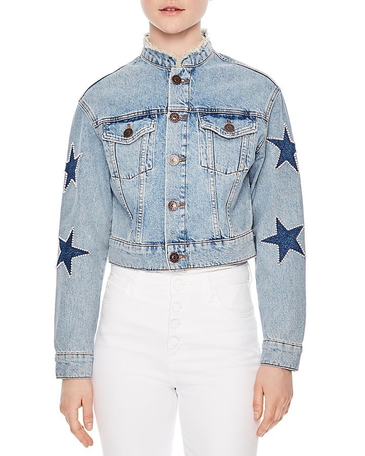 Sandro Liverpool Embellished Denim Jacket