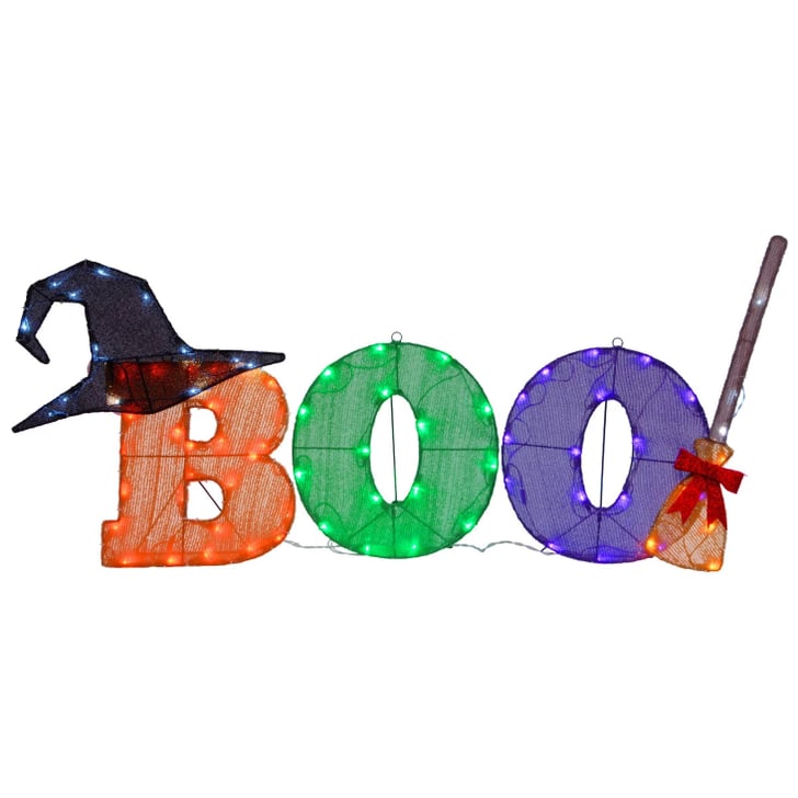 LED Boo Novelty Halloween Lights Best Target Outdoor Halloween