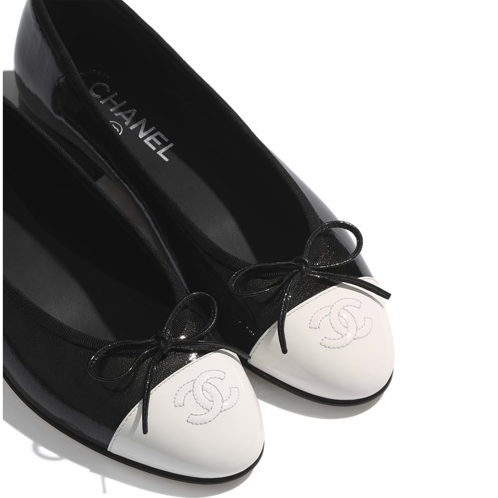Chanel Shiny Goatskin & Patent Calfskin Black & White