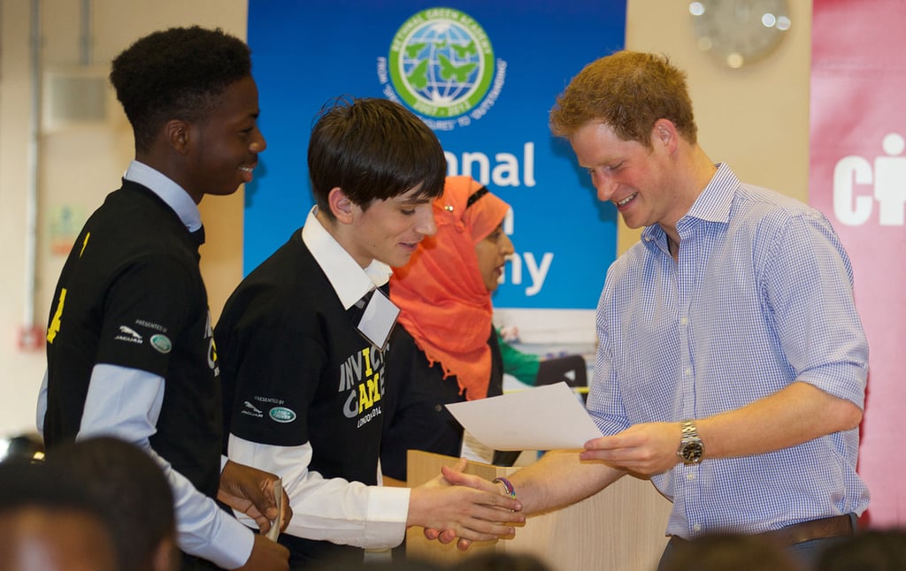 Prince Harry at Bethnal Green Academy July 2014 | Pictures
