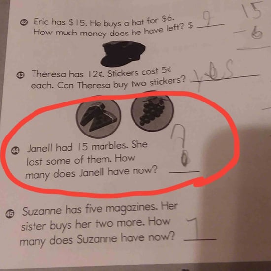 Math Homework Question With No Answer