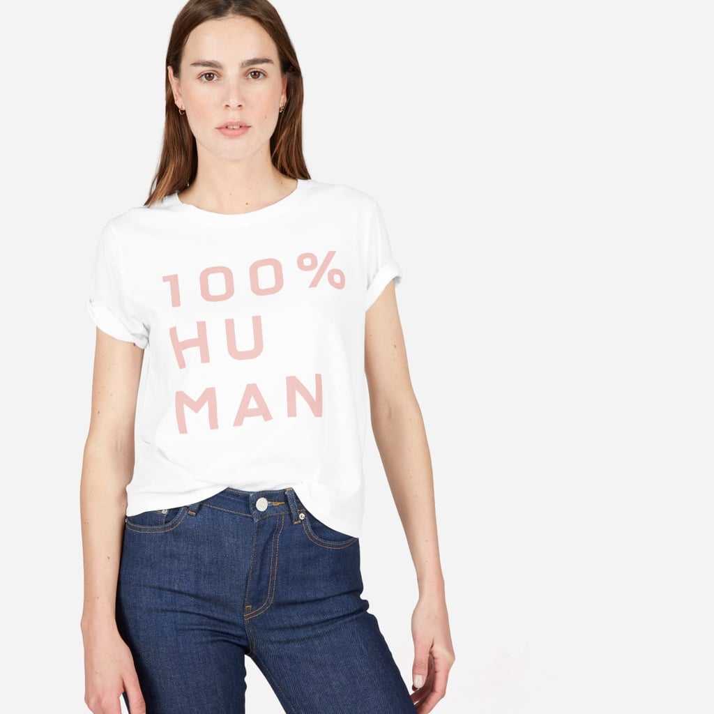 The 100% Human Box-Cut Tee in Large Print