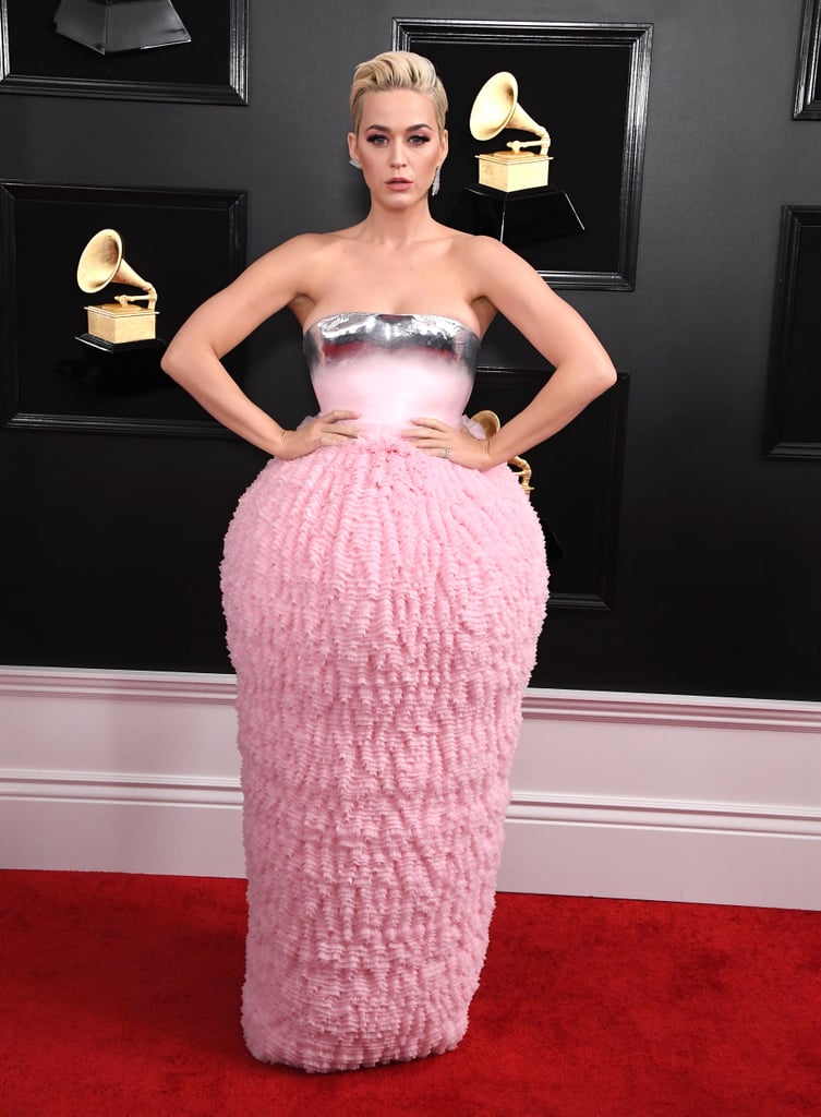 Katy Perry Balmain Dress at the 2019 Grammys