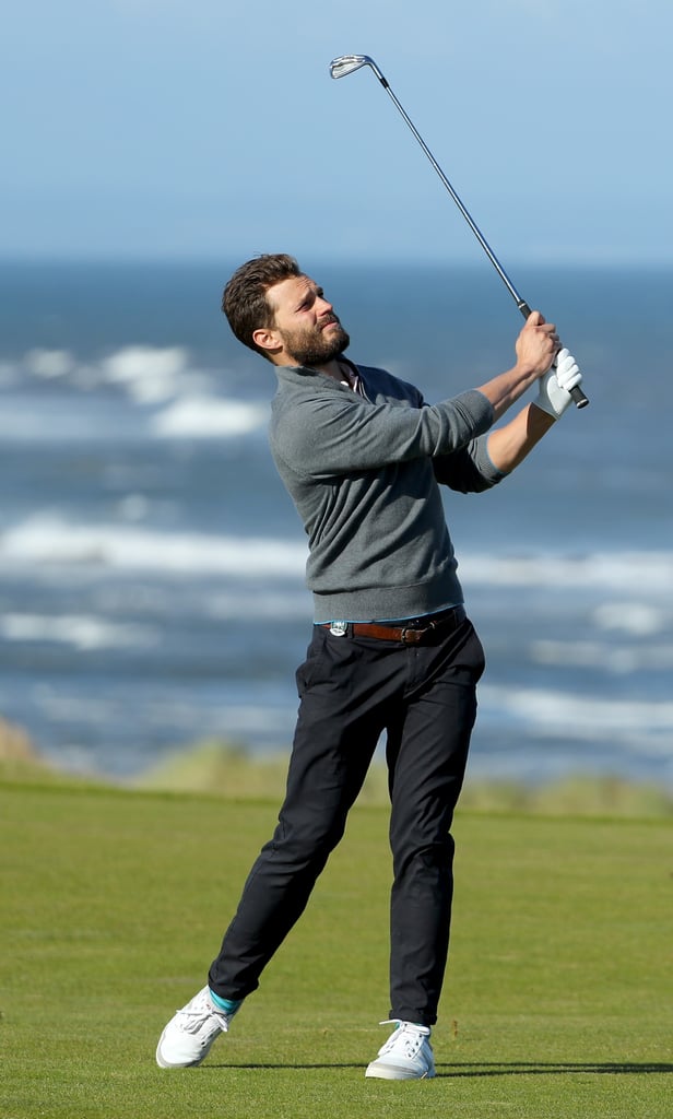 Jamie Dornan Golfing in Scotland October 2016