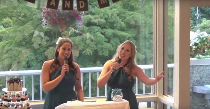 Sisters Sing Disney Wedding Toast Popsugar Love And Sex