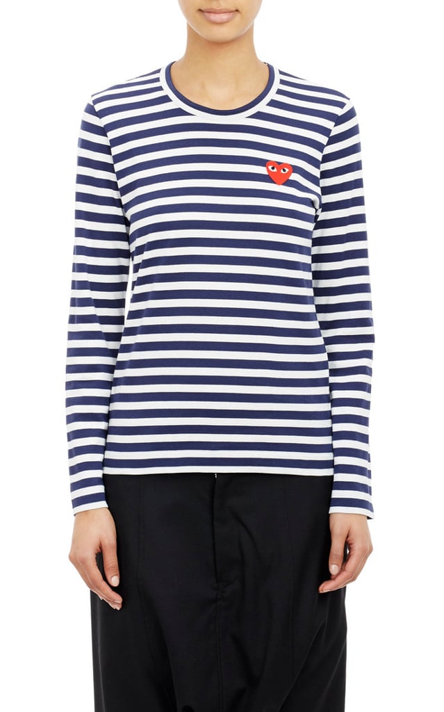 Comme des Garcons Women's Striped Long-Sleeve T-Shirt-Multi ($158)