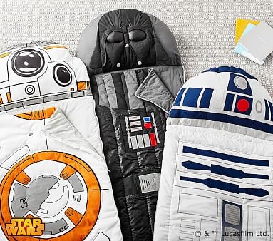 Star Wars-Shaped Sleeping Bags