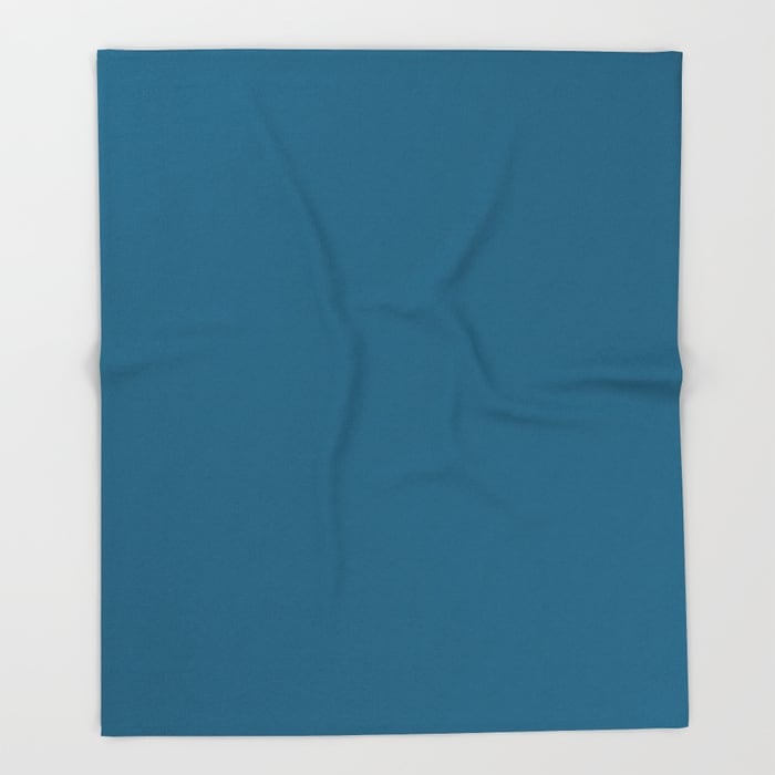 Society 6 Sapphire Blue Throw Blanket