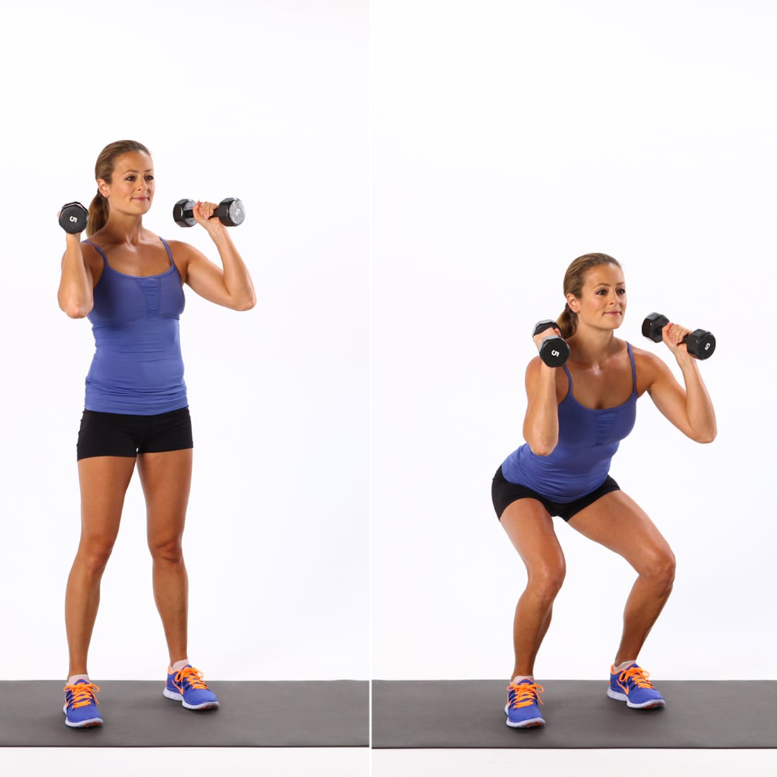 Dumbbell Squat 25 Exercises You Should Be Doing If You Want A Stronger Firmer Butt Popsugar