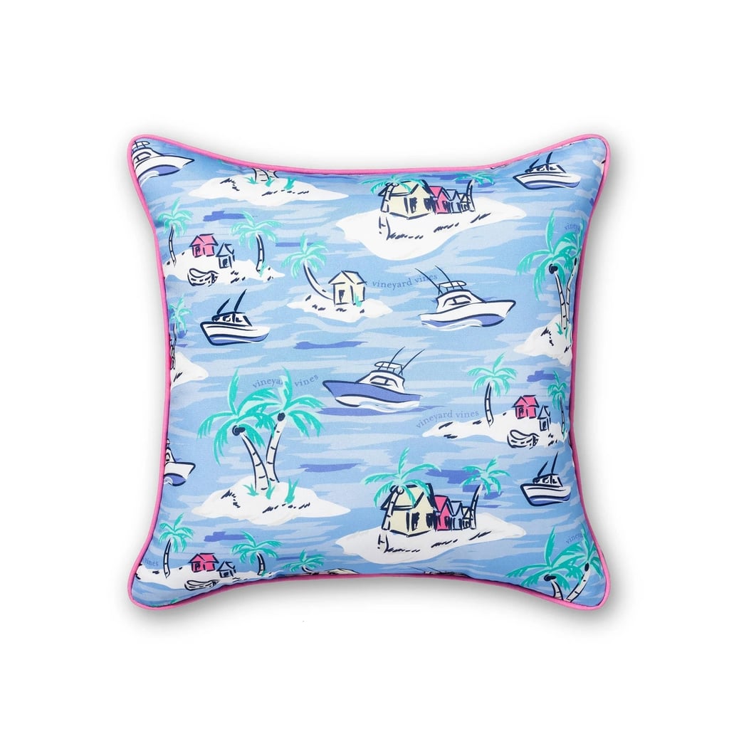 Island Scene Throw Pillow