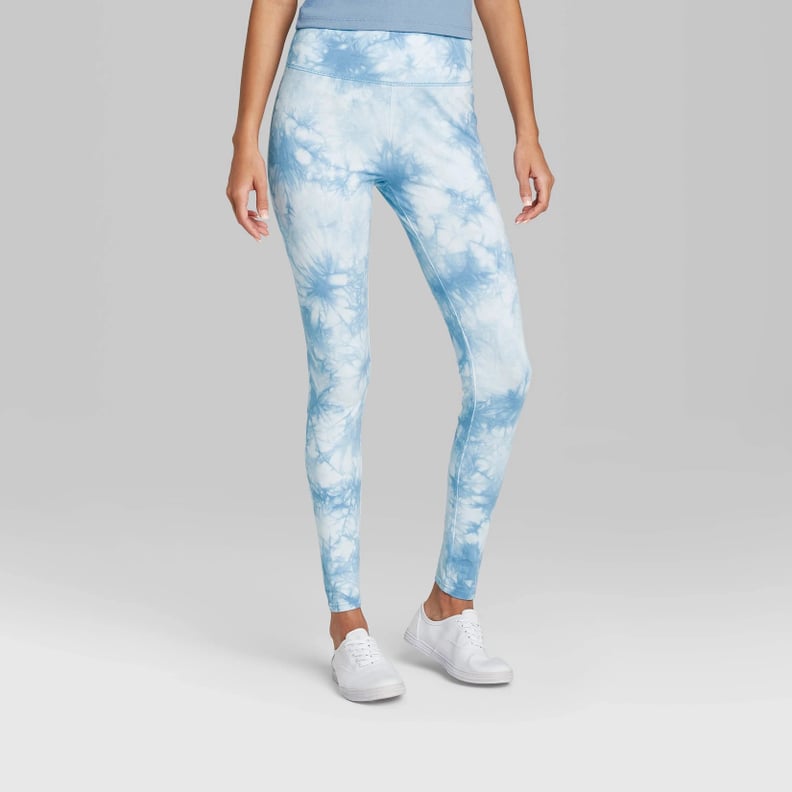 Wild Fable Women's High-Waisted Leggings - Blue Tie-Dye